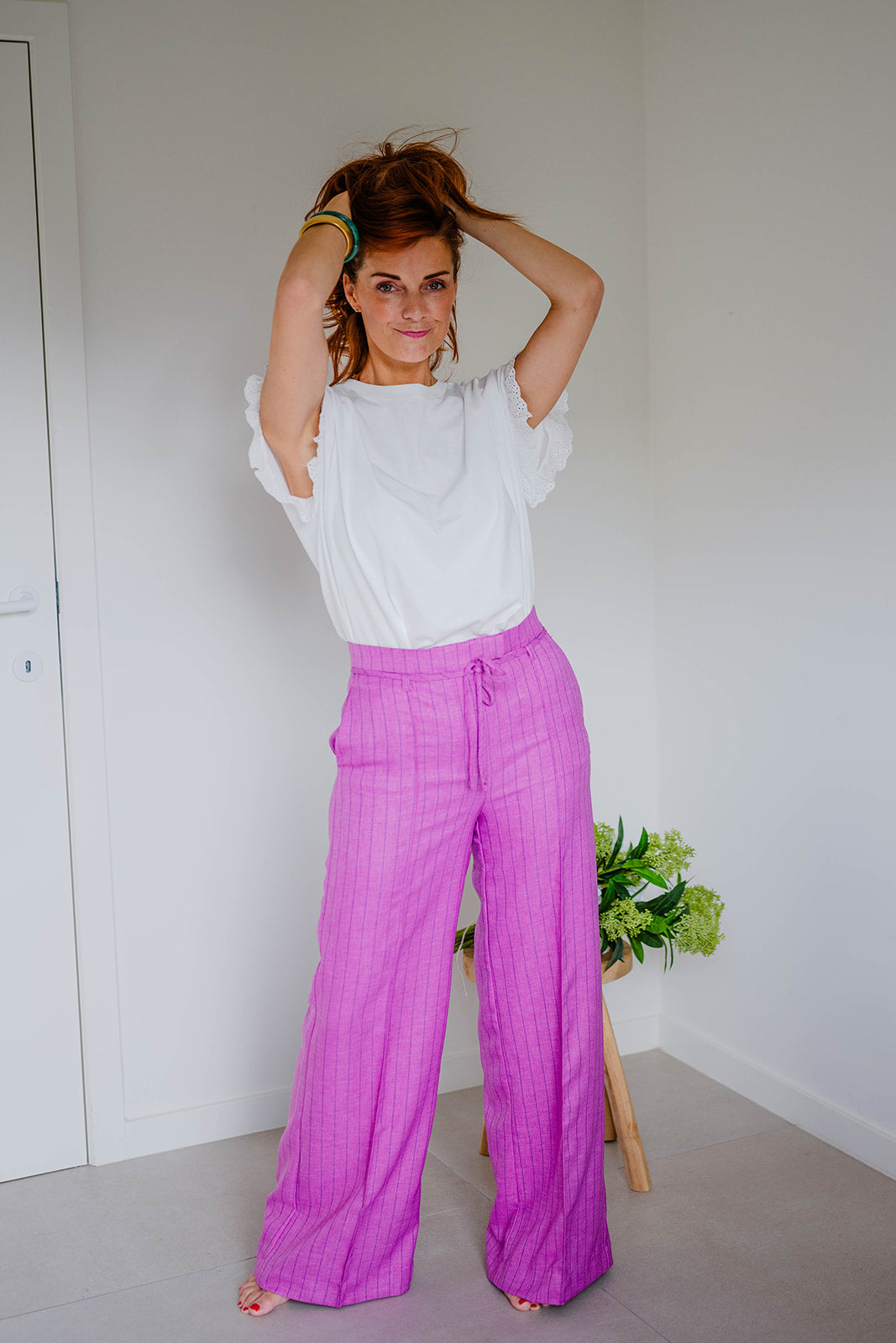 Rose Doux Striped - Broek