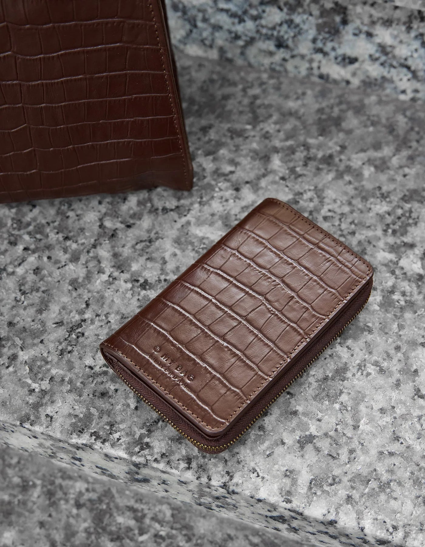 Jet Chocolate Croco - Portemonnee