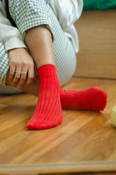 Her Socks Klassiek Rood - Sokken