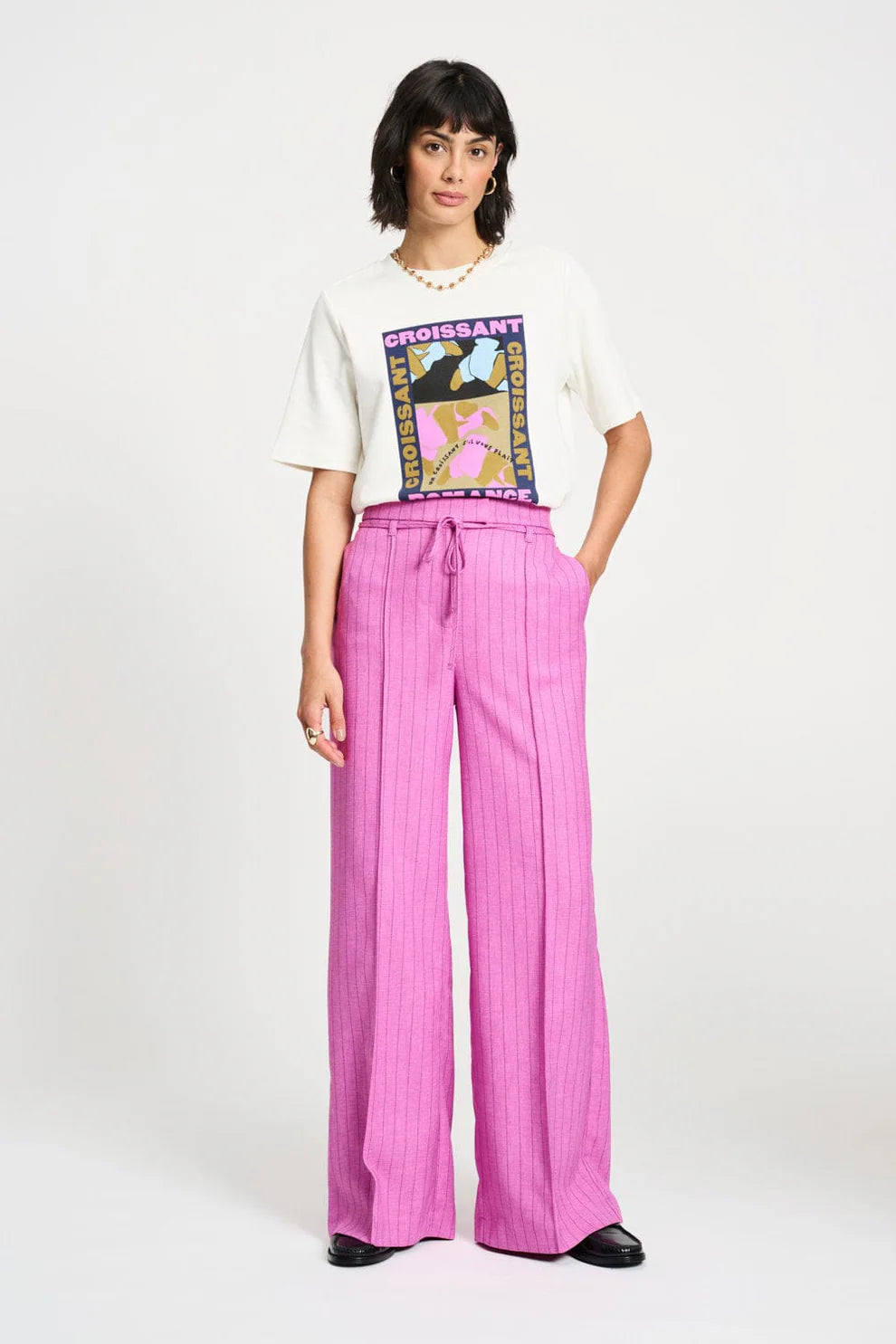 Rose Doux Striped - Broek