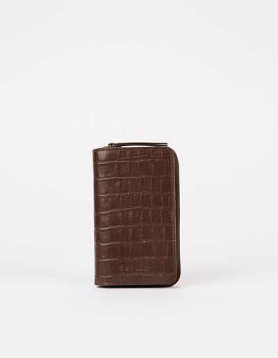 Jet Chocolate Croco - Portemonnee