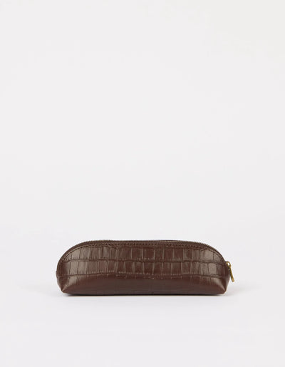 Pencil Case - Chocolate Croco
