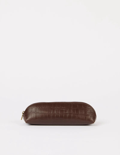 Pencil Case - Chocolate Croco