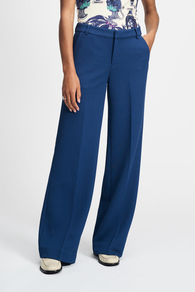 Wide Leg Sapphire Blue - Broek