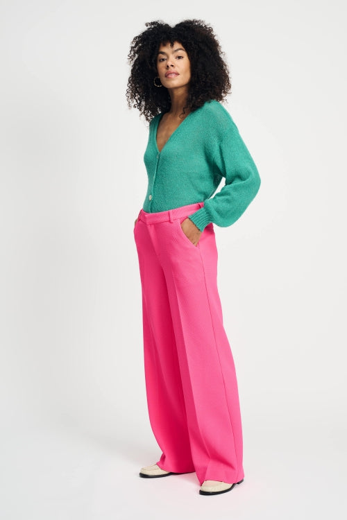 Wide Vibrant Pink - Broek