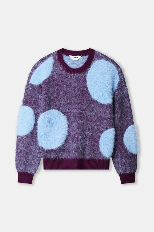 Dots Plum - Knit
