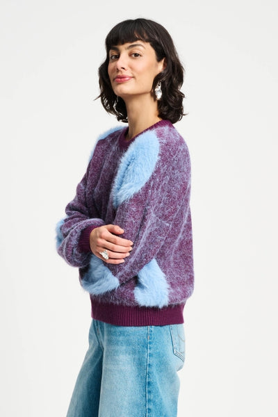 Dots Plum - Knit