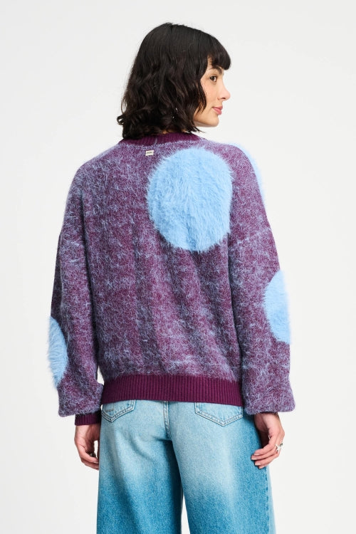 Dots Plum - Knit