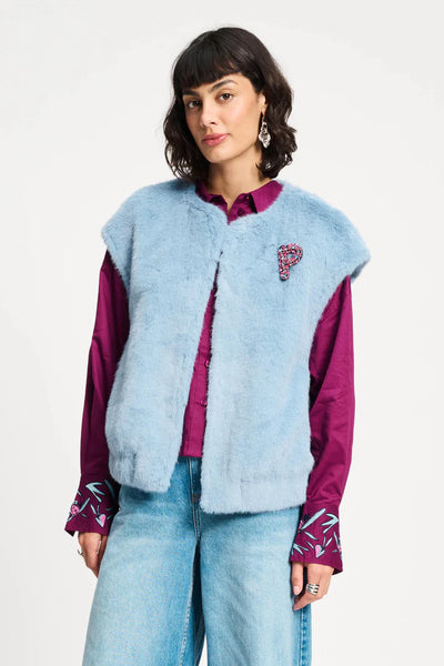 Fur Misty Blue - Waistcoat