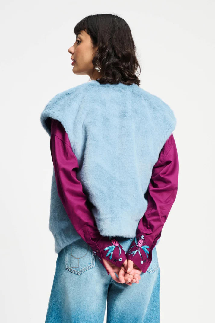 Fur Misty Blue - Waistcoat