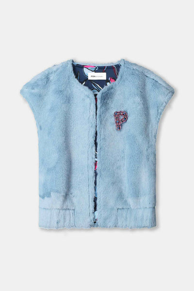 Fur Misty Blue - Waistcoat