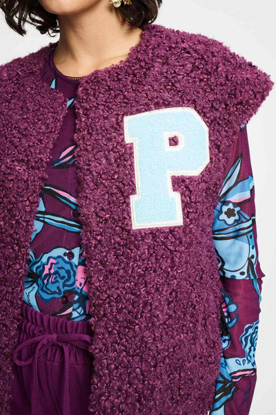 Teddy Baseline Plum - Waistcoat