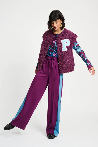 Teddy Baseline Plum - Waistcoat