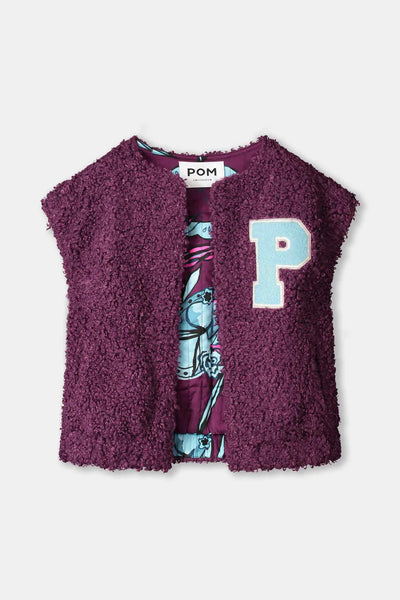 Teddy Baseline Plum - Waistcoat