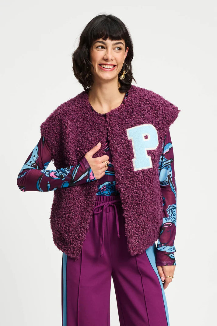 Teddy Baseline Plum - Waistcoat